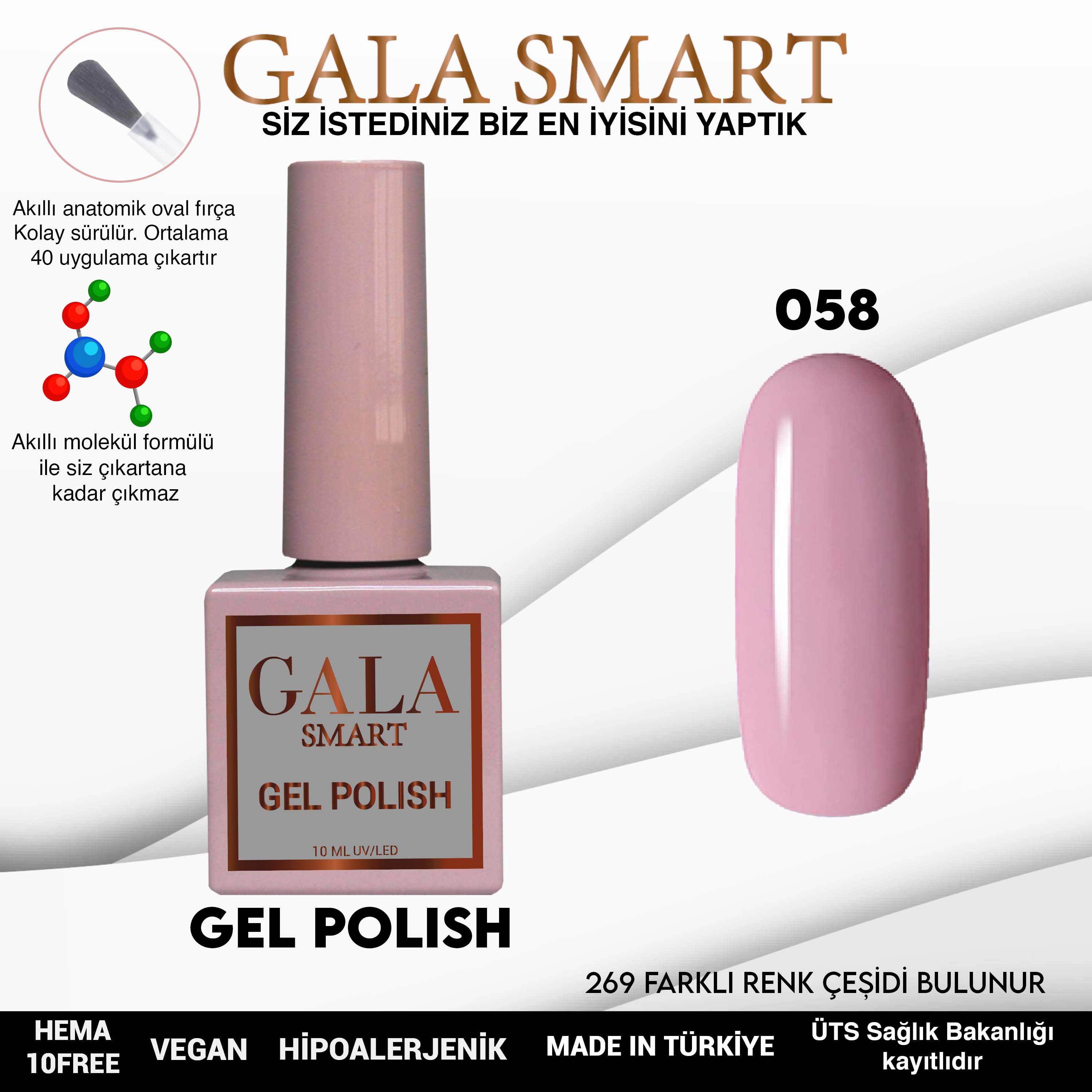 GALA SMART KLASİK SERİ KALICI OJE