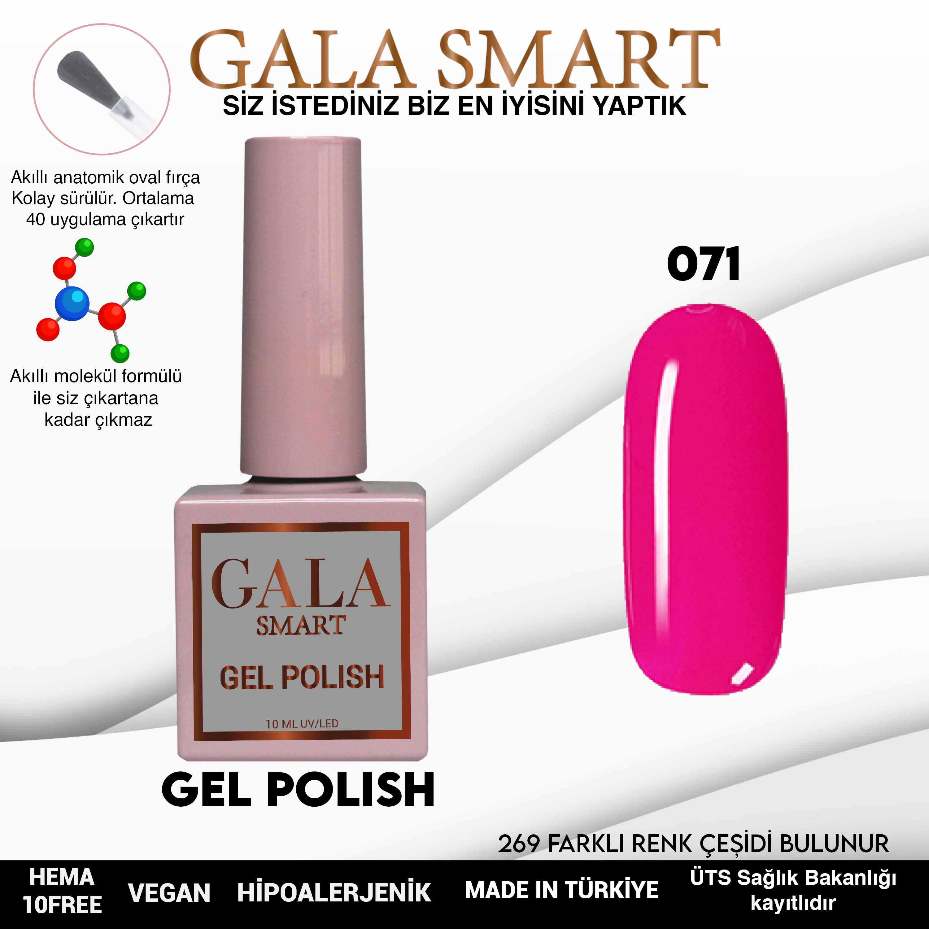 GALA SMART KLASİK SERİ KALICI OJE