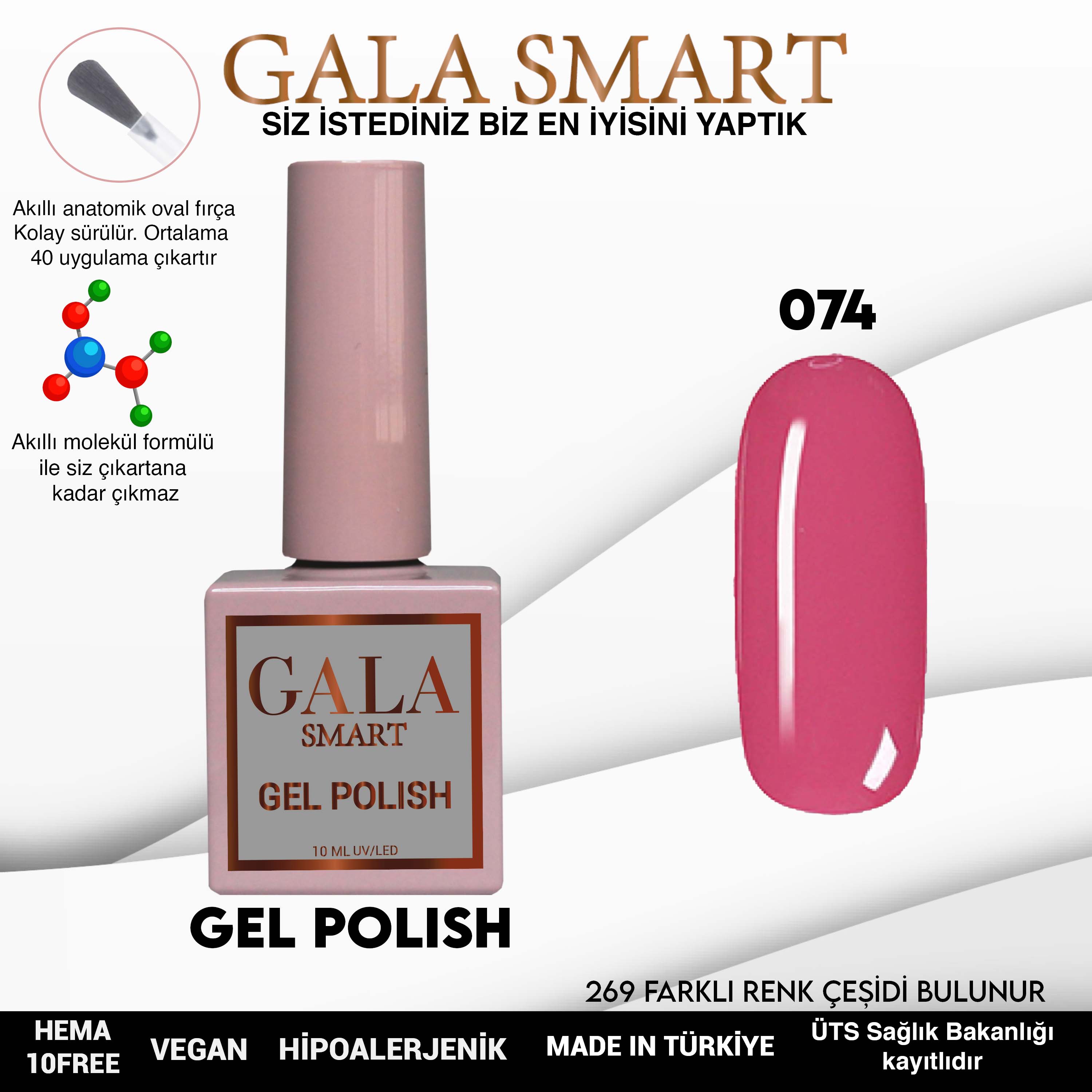 GALA SMART KLASİK SERİ KALICI OJE