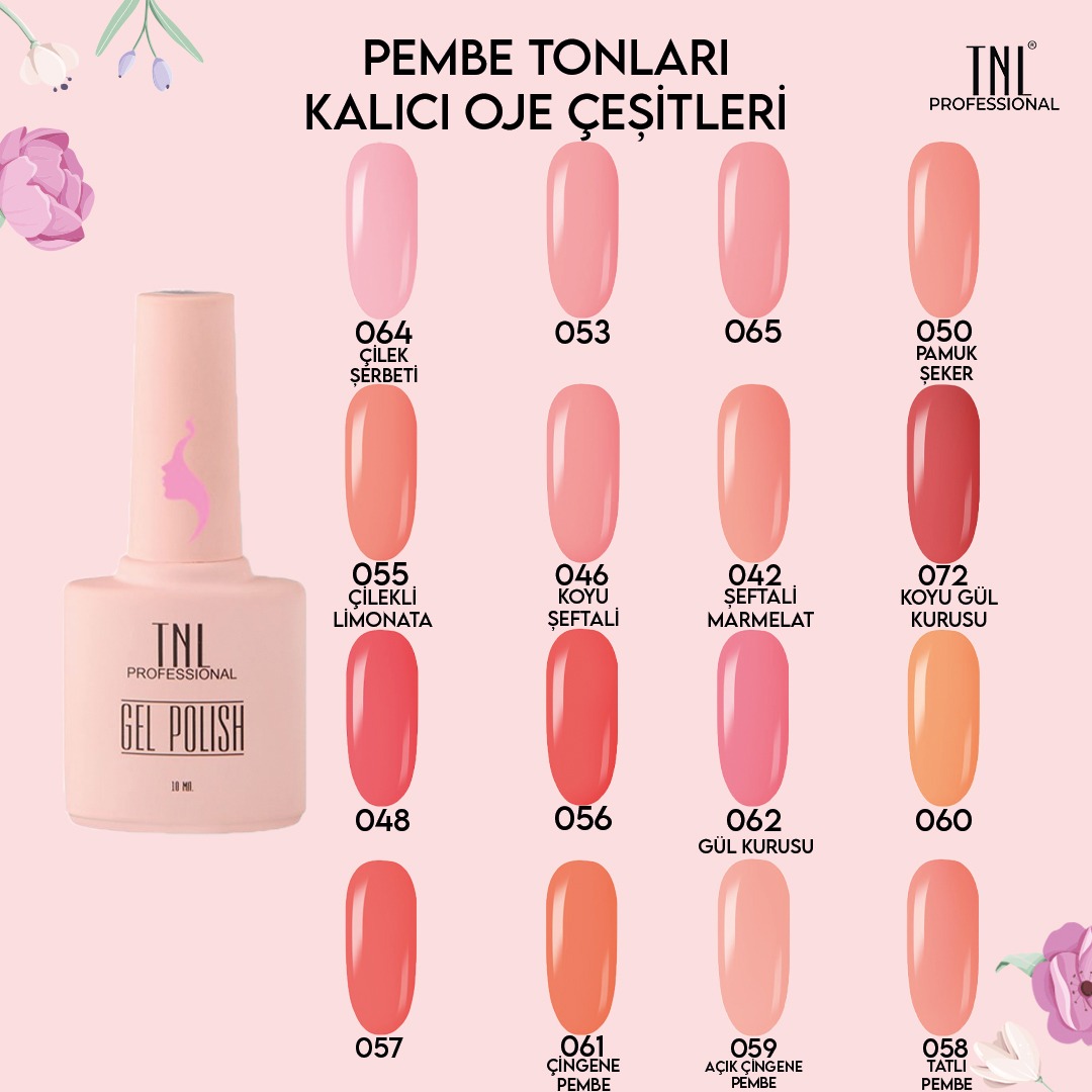 Pembe Tonları Kalıcı Oje Çeşitleri 10 Ml