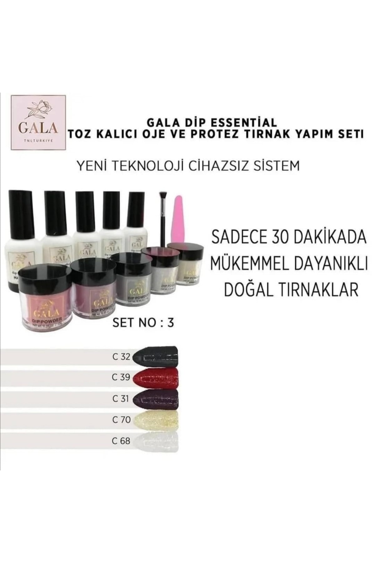 Gala Dip Essential Sistem Cihazsız 30 Dk. Set No:3