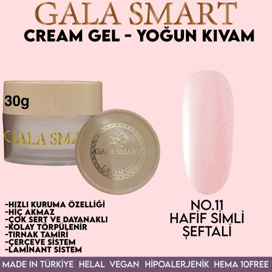 Gala Smart Pro Cream Jel 30 Gr. No:11 Hafif Simli Şeftali