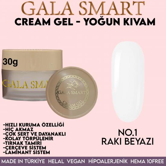 Gala Smart Pro Cream Jel 30 Gr. No:01 Rakı Beyazı