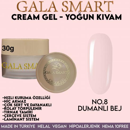 Gala Smart Pro Cream Jel 30 Gr. No:08 Dumanlı Bej