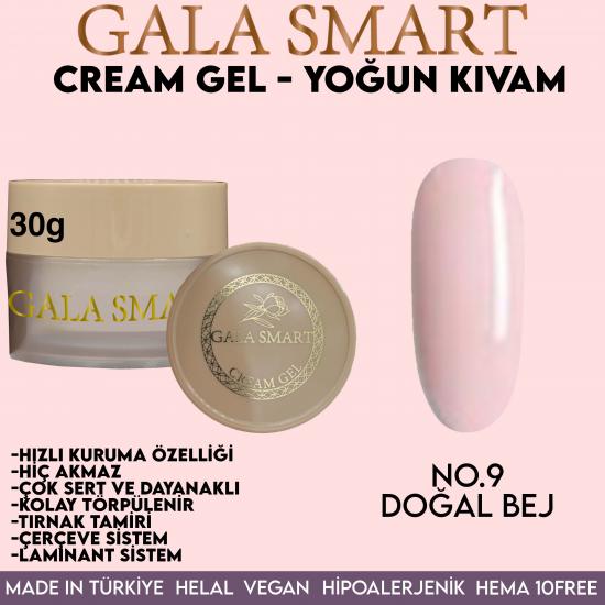 Gala Smart Pro Cream Jel 30 Gr. No:10 Hafif Simli Dumanlı Pembe