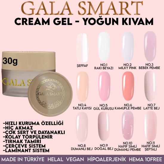 Gala Smart Pro Cream Jel 30 Gr. No:00 ŞEFFAF