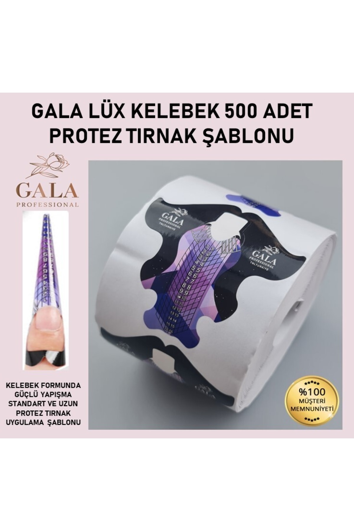 Çok Kullanım Plastik Tırnak Protez Şablonu