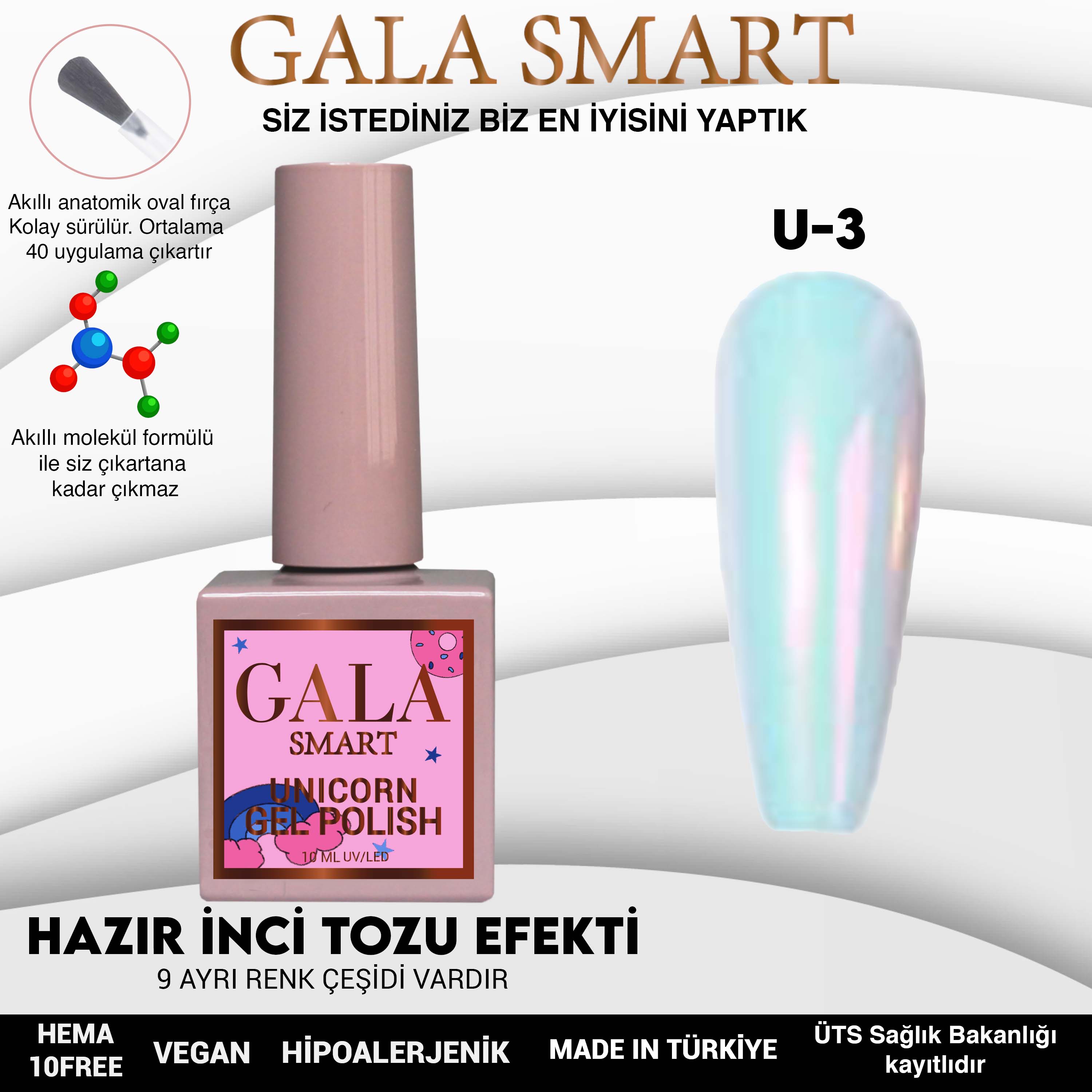 GALA SMART UNİCORN SERİ KALICI OJE NO:03