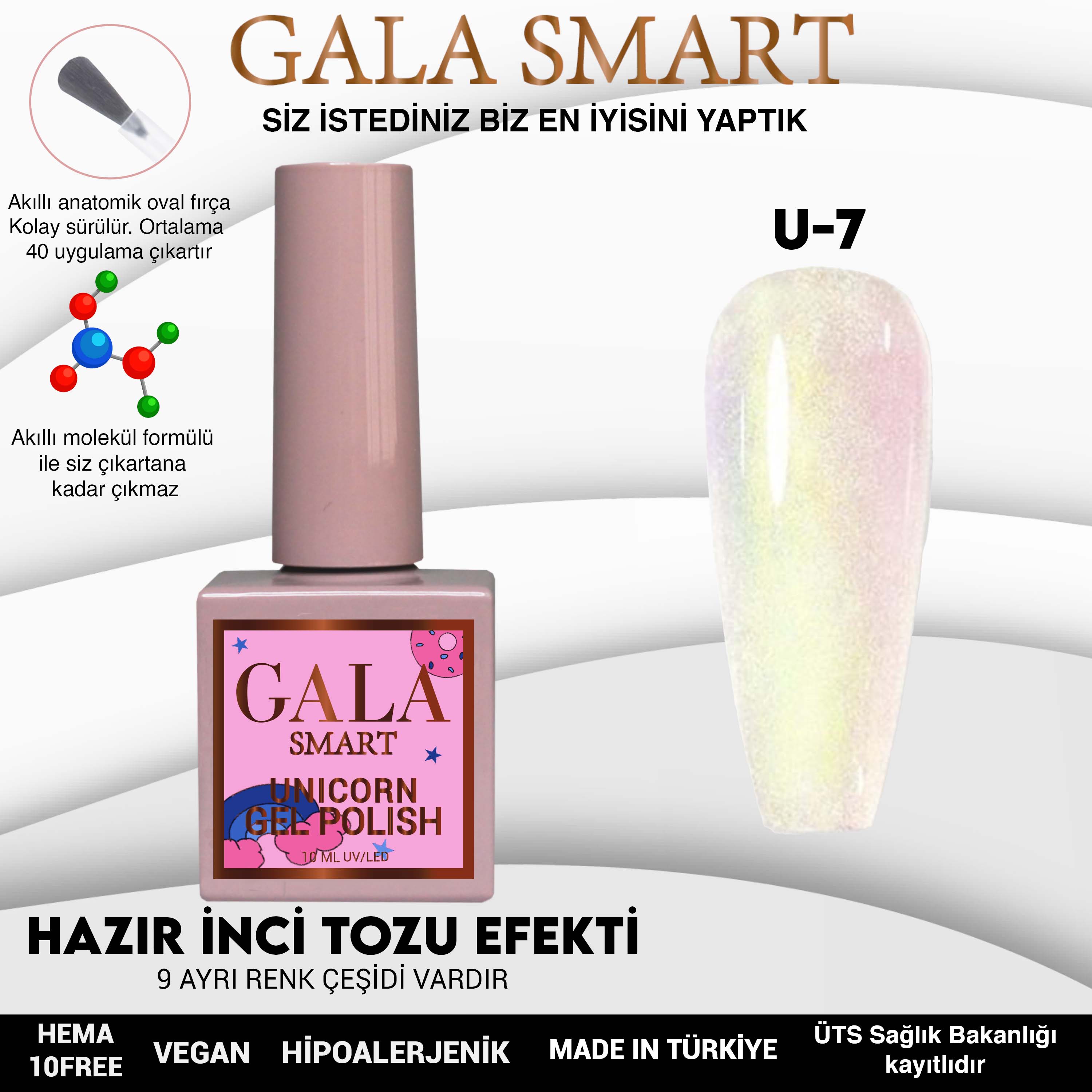 GALA SMART UNİCORN SERİ KALICI OJE NO: 07